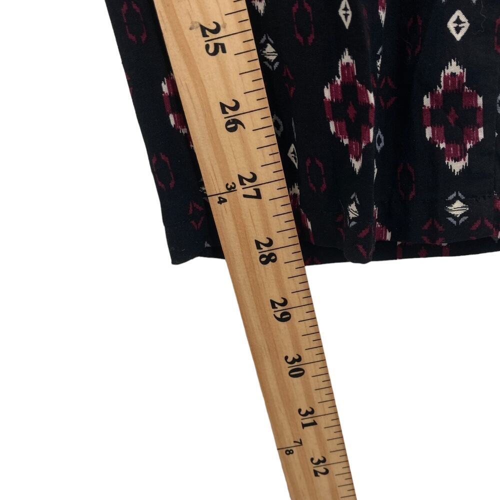 Bajee Collection By Becool Jumpsuit Womens Medium Black Geo Print Button Front - Picture 11 of 16